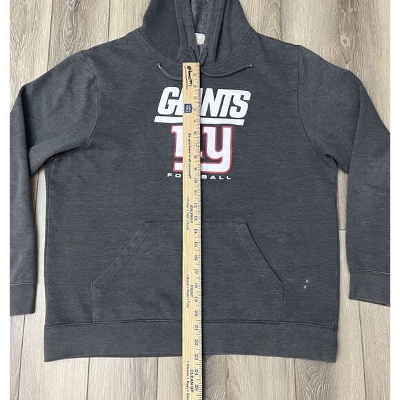 New York Giants Football Gray Hoodie Sweatshirt Mens Size Large NFL Team Apparel - Picture 8 of 9